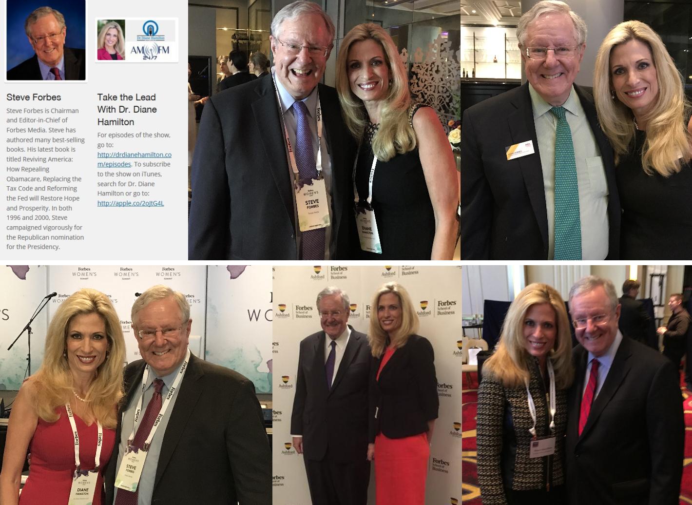 Steve Forbes and Dr. Diane Hamilton
