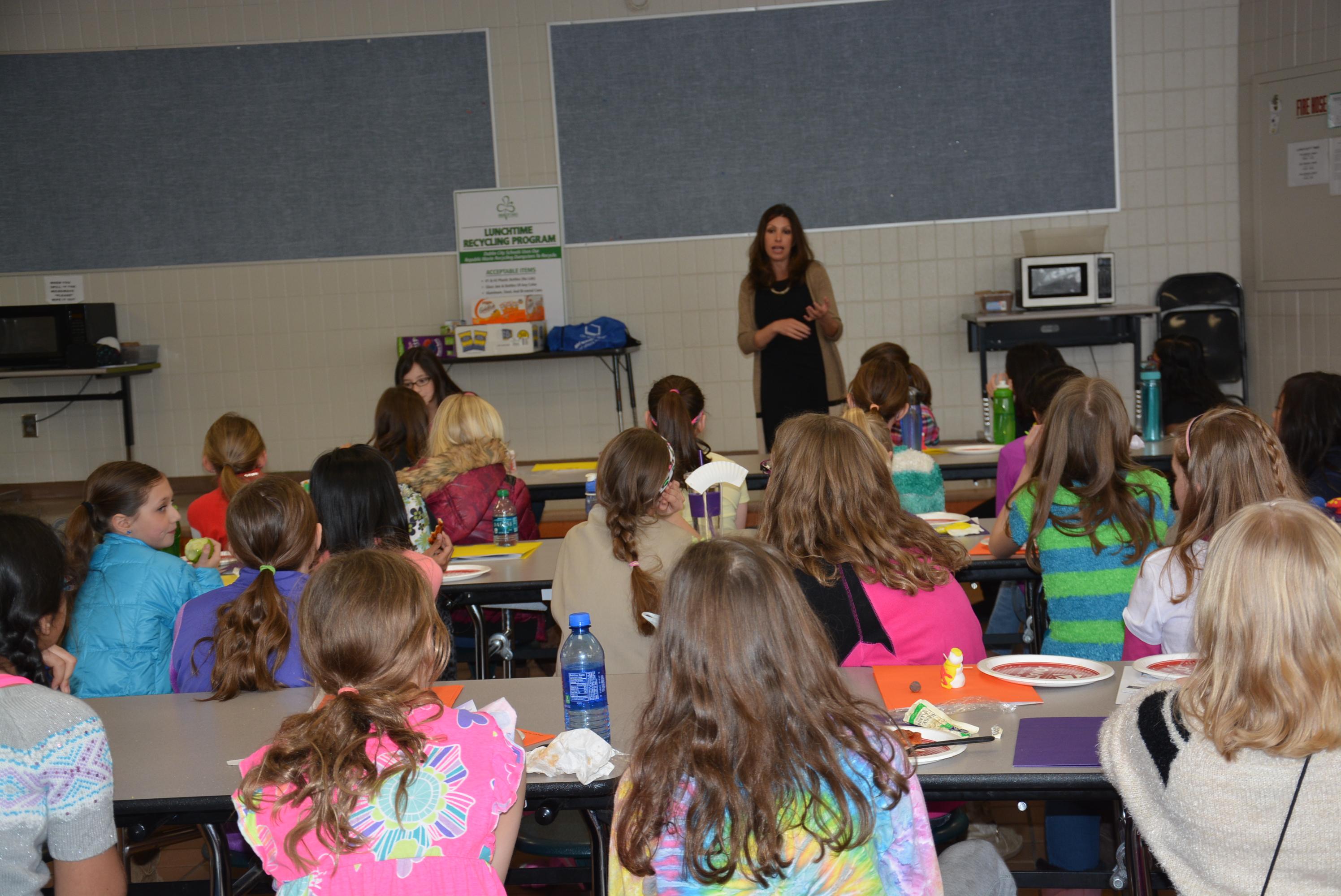 JJ with Girls interested in STEM degrees