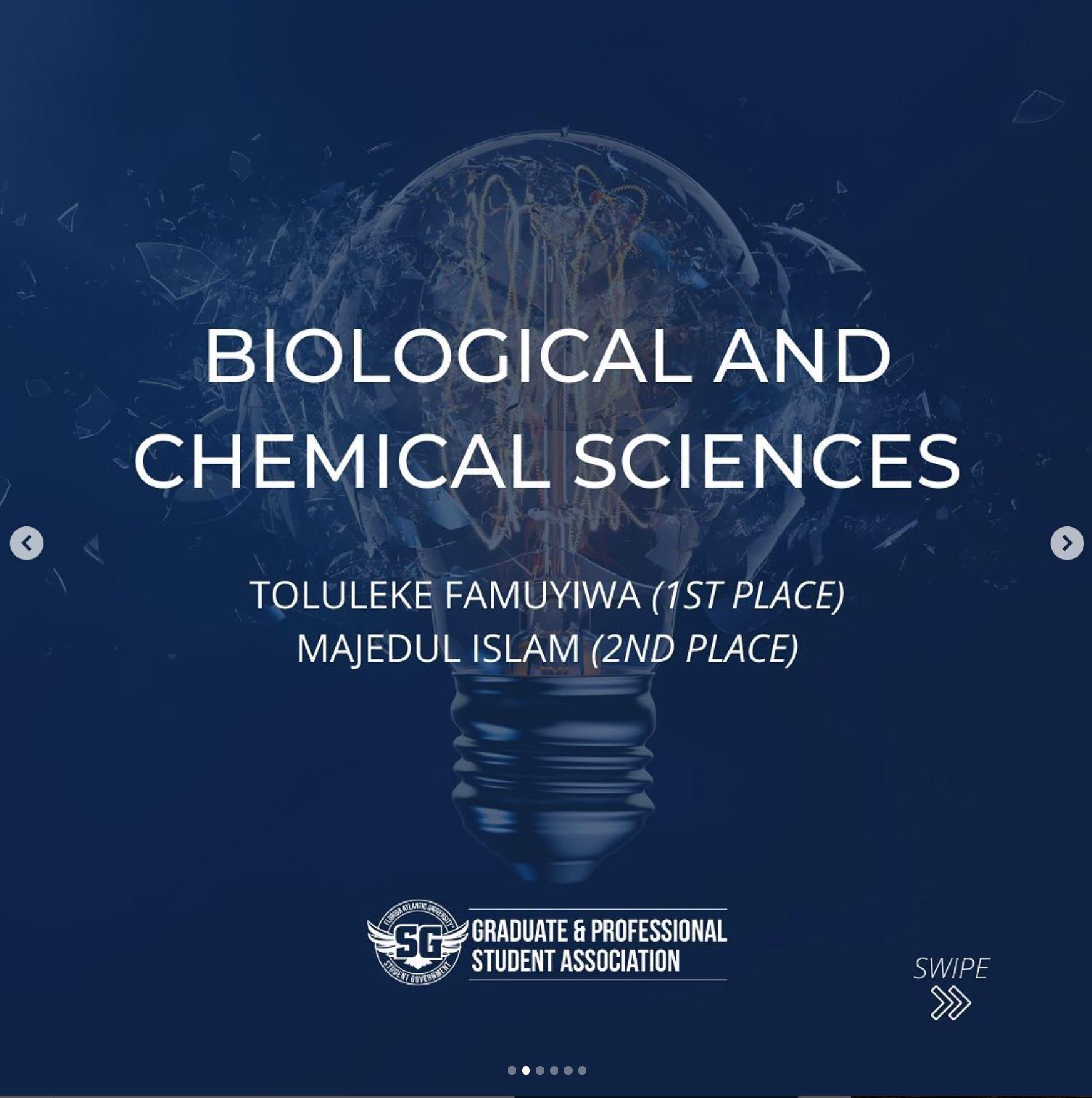 1st place winner of scientific presentations