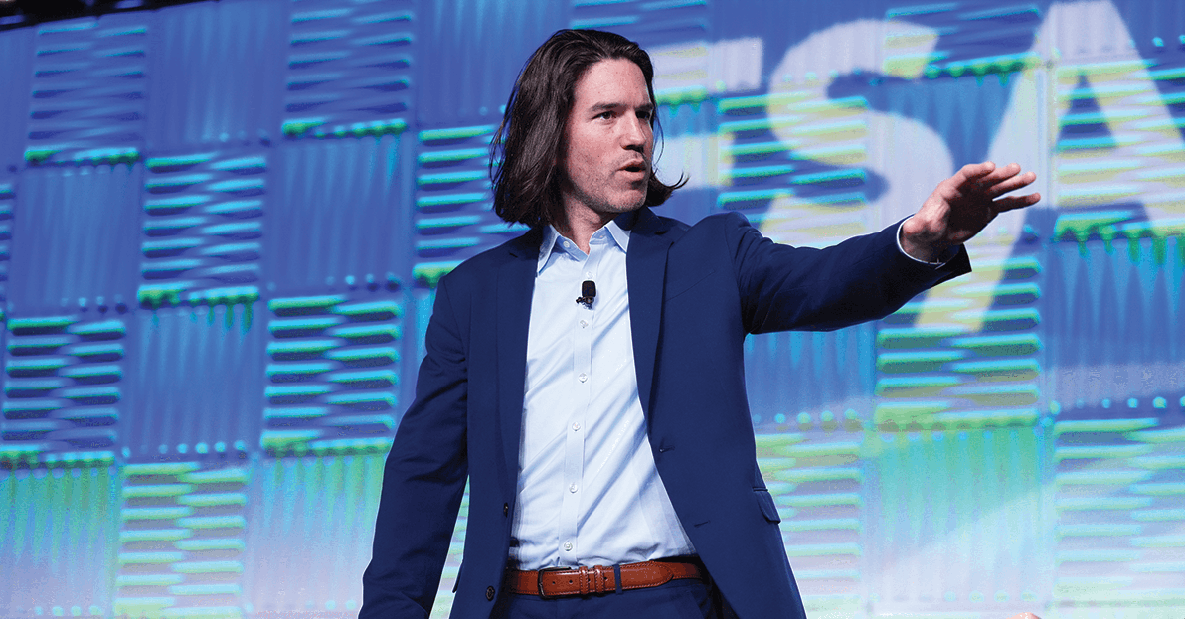 Joshua giving a Keynote