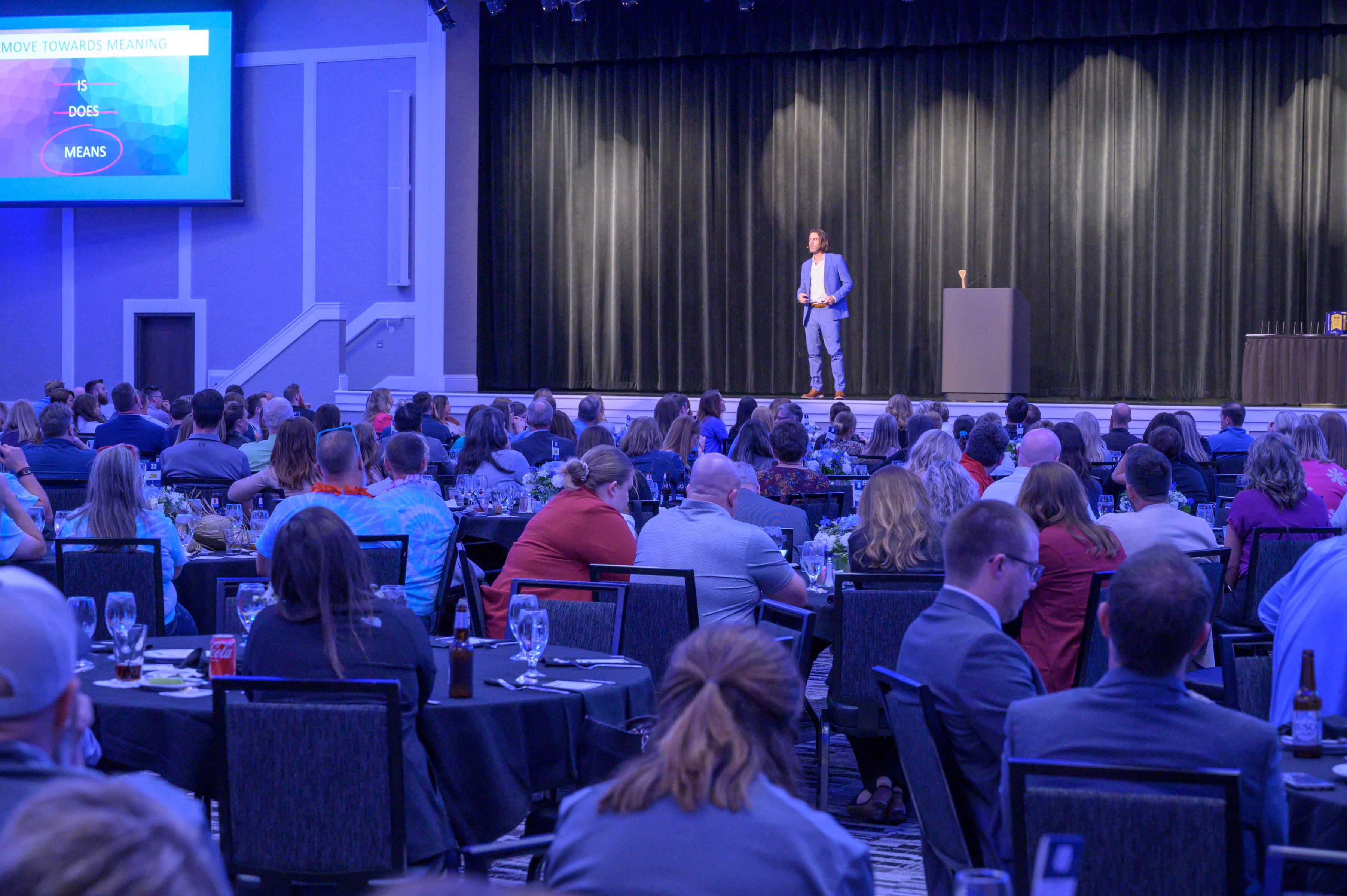 Joshua speaks at a Top Workplaces Event