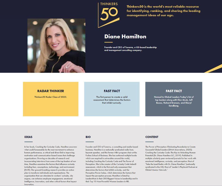 Dr. Diane Hamilton Thinkers50 Radar