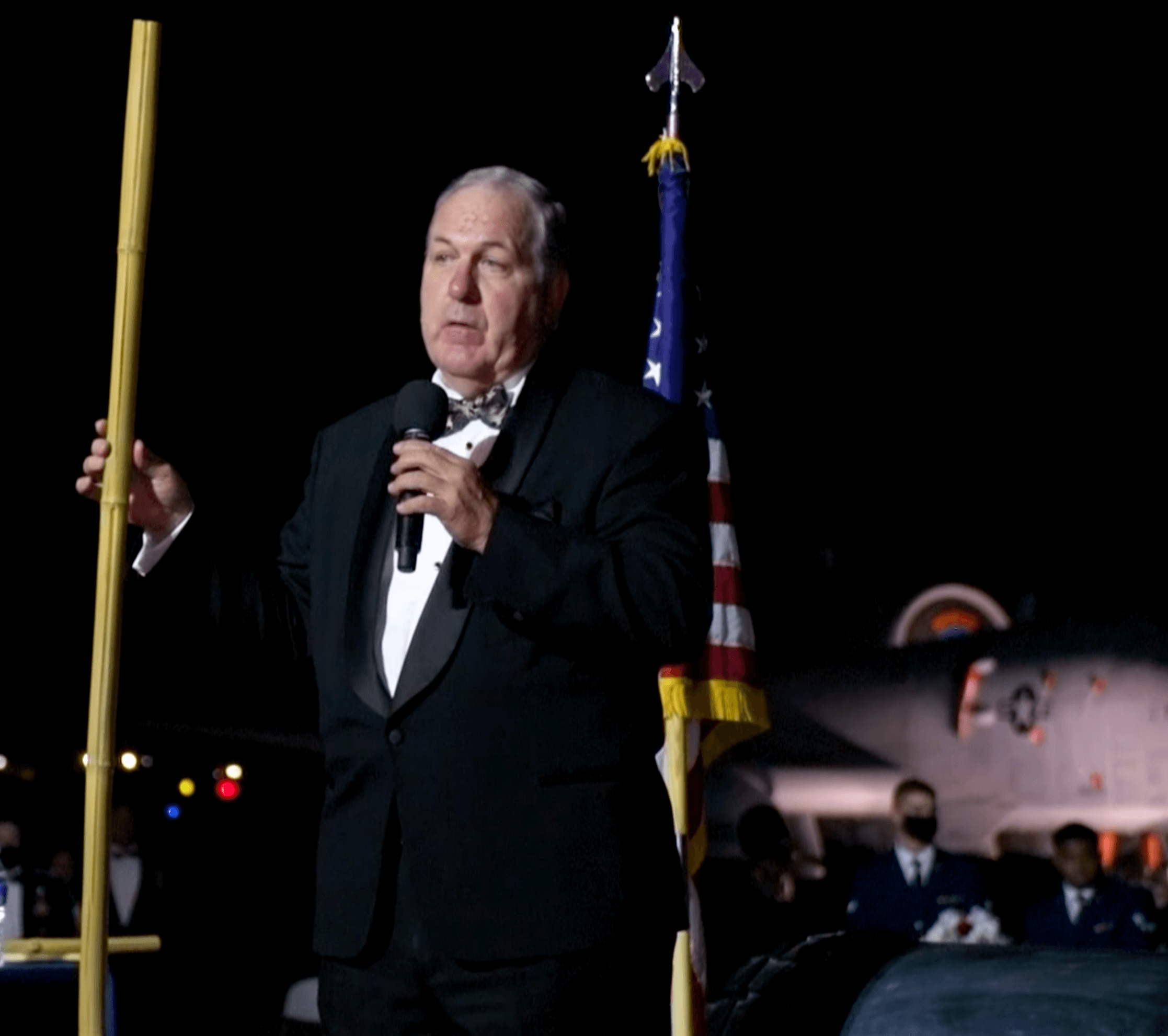 Speaking at Air Force Ball on base