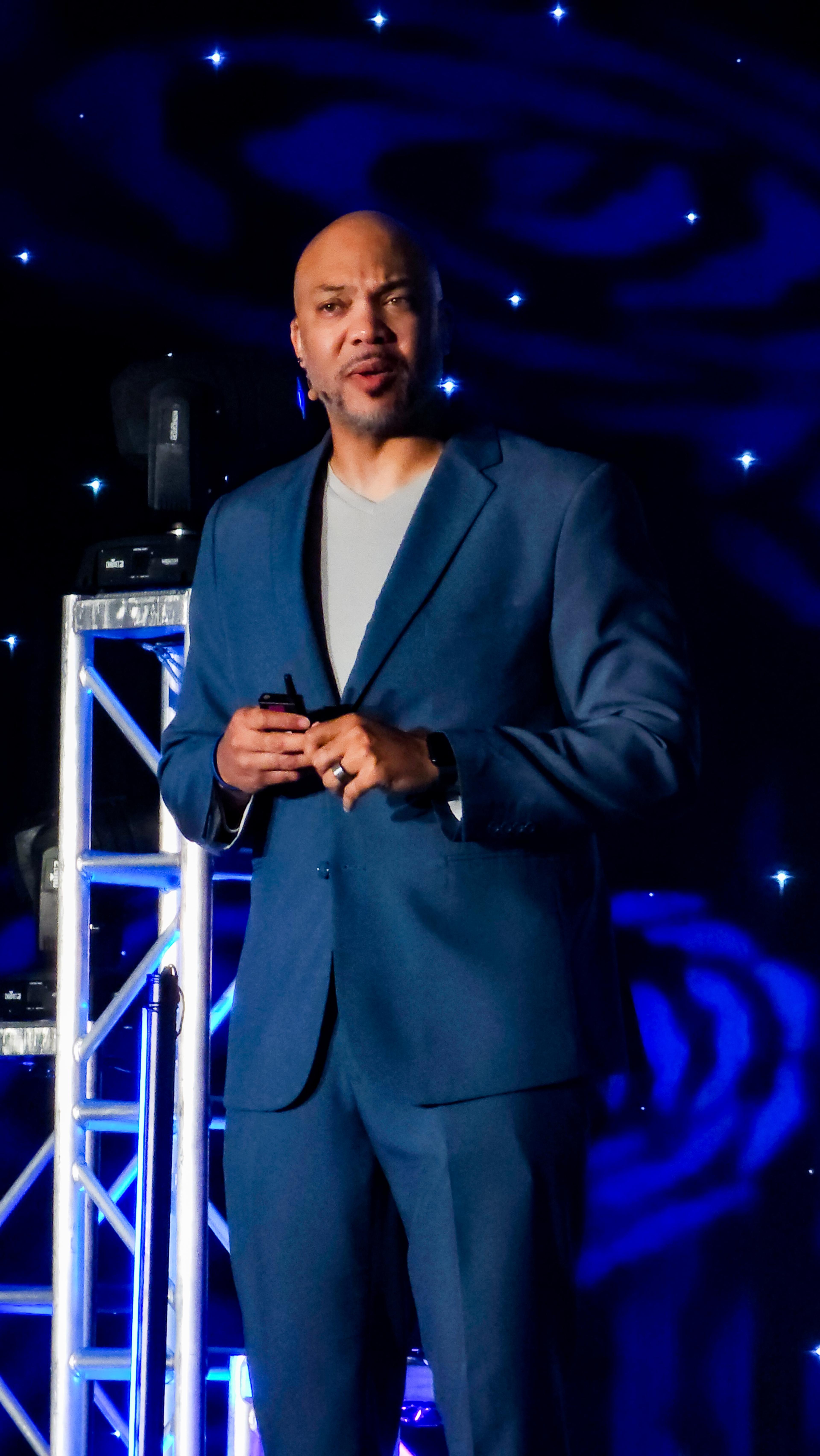 Jason P. Armstrong on stage